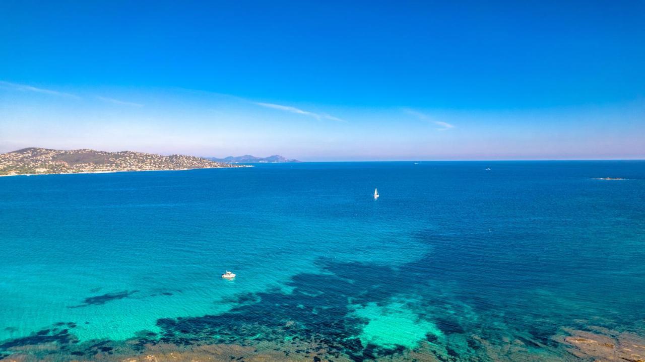 Superbe Villa, Incroyable Vue Mer, Piscine Chauffee, Climatisee Sainte-Maxime Exterior foto