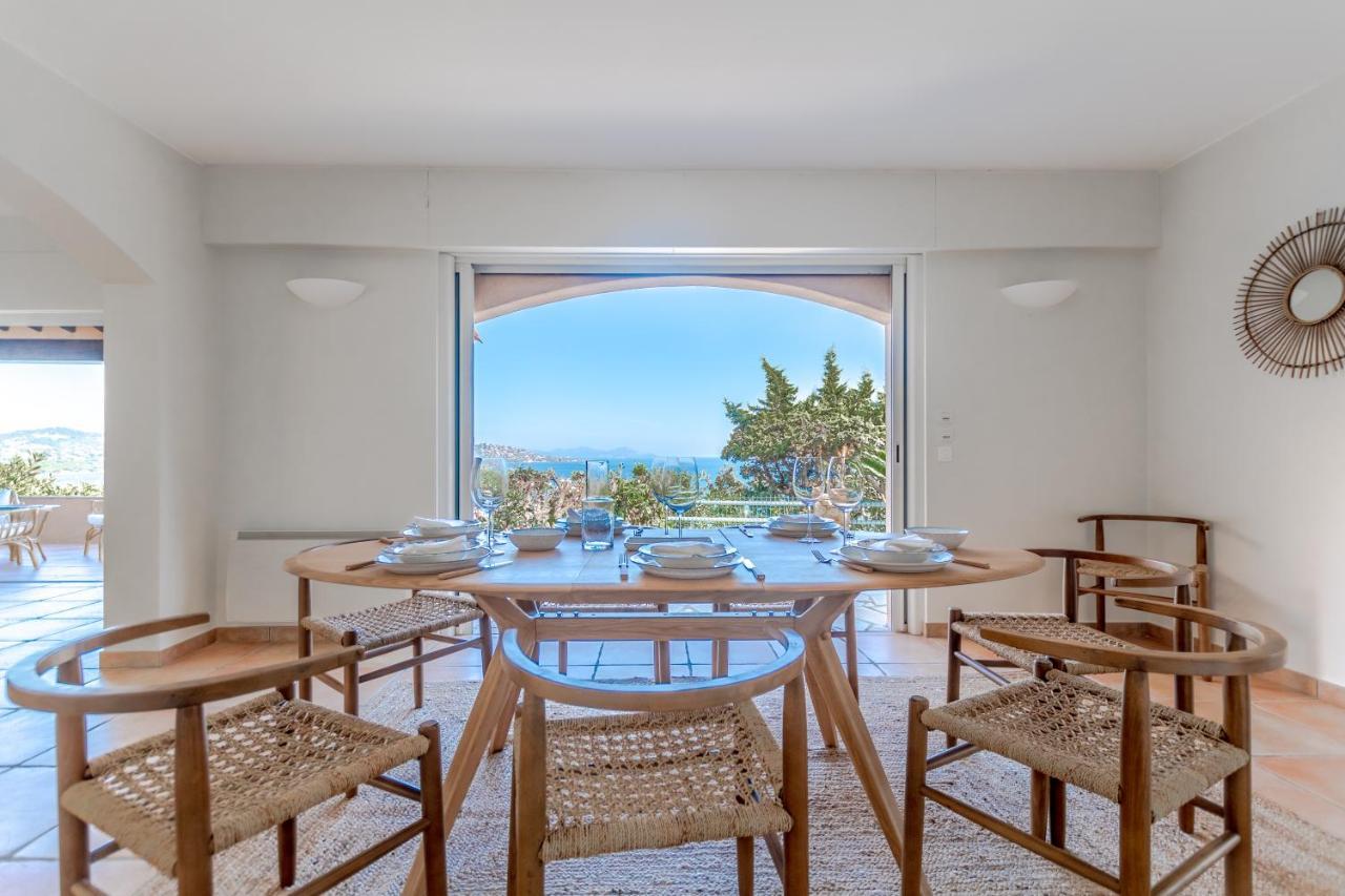 Superbe Villa, Incroyable Vue Mer, Piscine Chauffee, Climatisee Sainte-Maxime Exterior foto