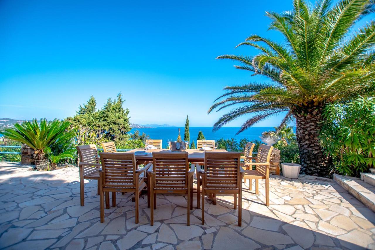 Superbe Villa, Incroyable Vue Mer, Piscine Chauffee, Climatisee Sainte-Maxime Exterior foto