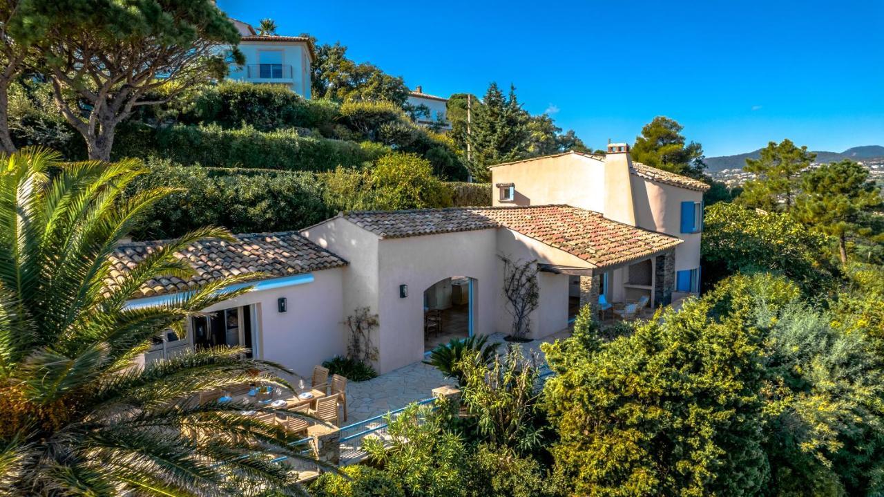 Superbe Villa, Incroyable Vue Mer, Piscine Chauffee, Climatisee Sainte-Maxime Exterior foto