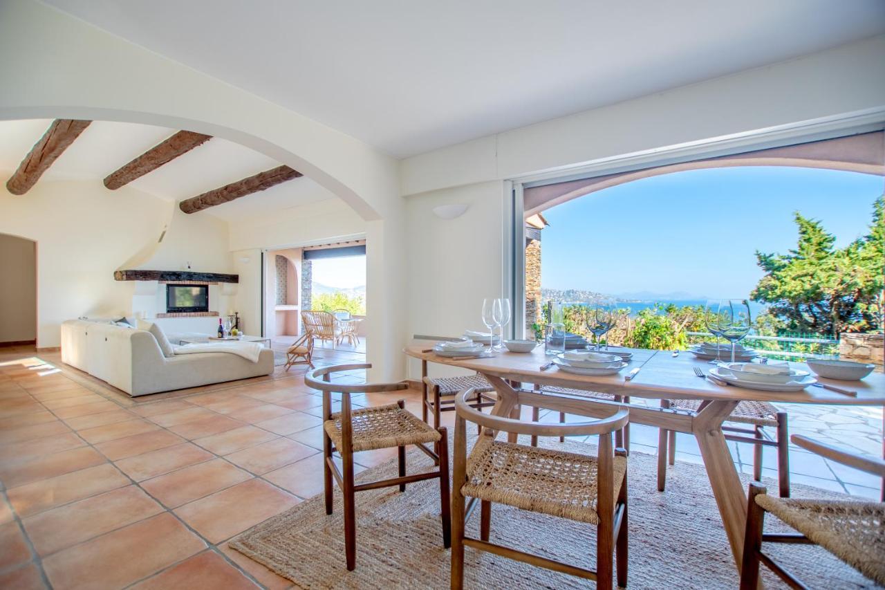 Superbe Villa, Incroyable Vue Mer, Piscine Chauffee, Climatisee Sainte-Maxime Exterior foto