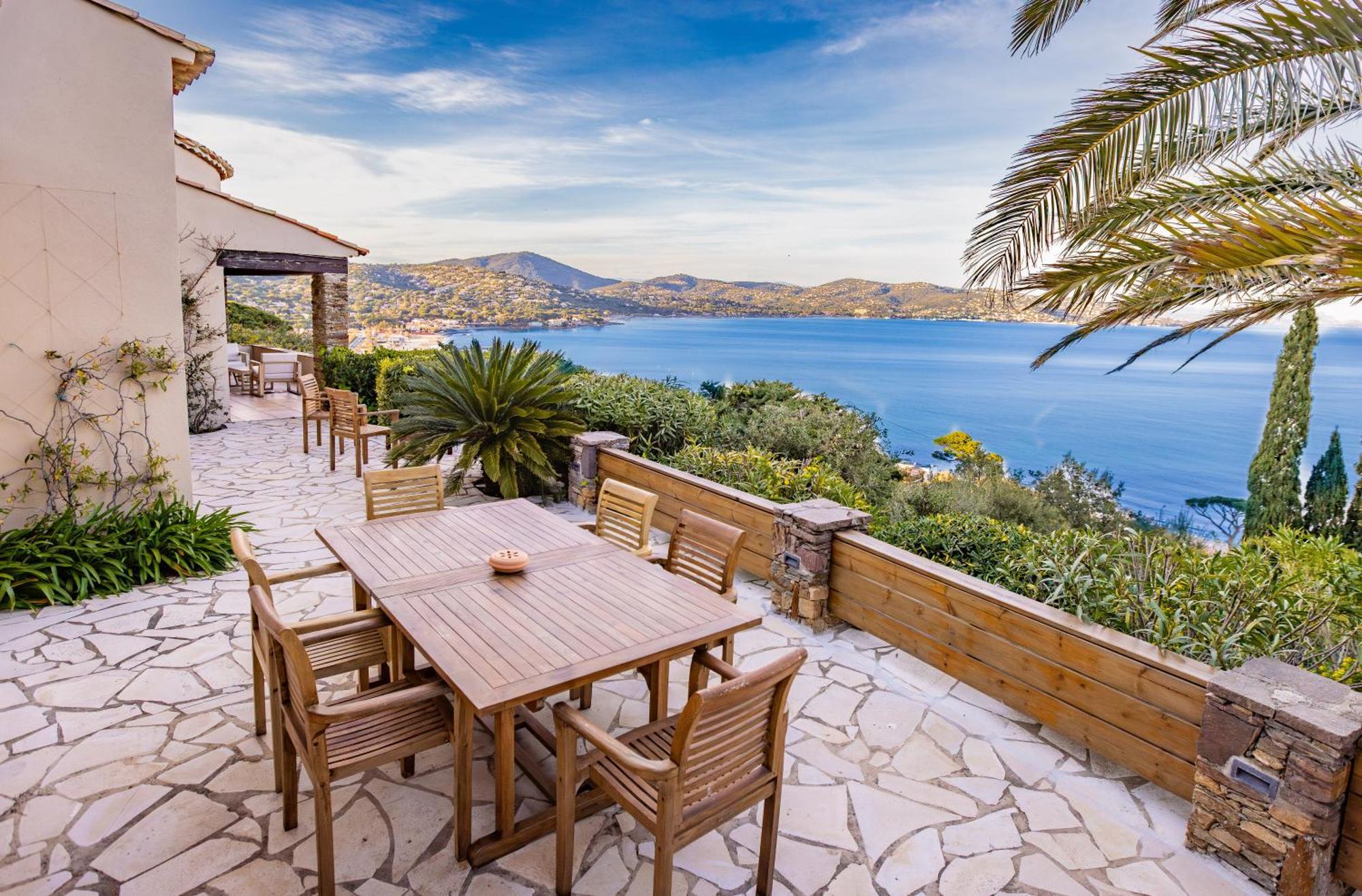 Superbe Villa, Incroyable Vue Mer, Piscine Chauffee, Climatisee Sainte-Maxime Exterior foto