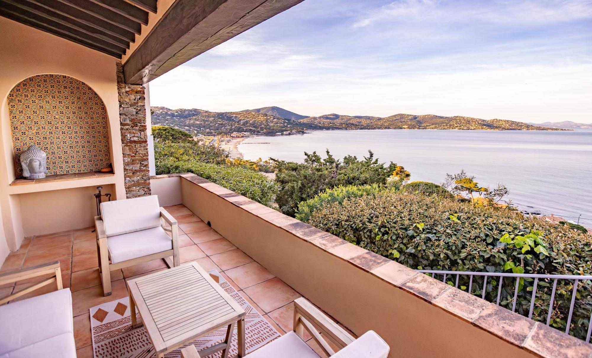Superbe Villa, Incroyable Vue Mer, Piscine Chauffee, Climatisee Sainte-Maxime Exterior foto