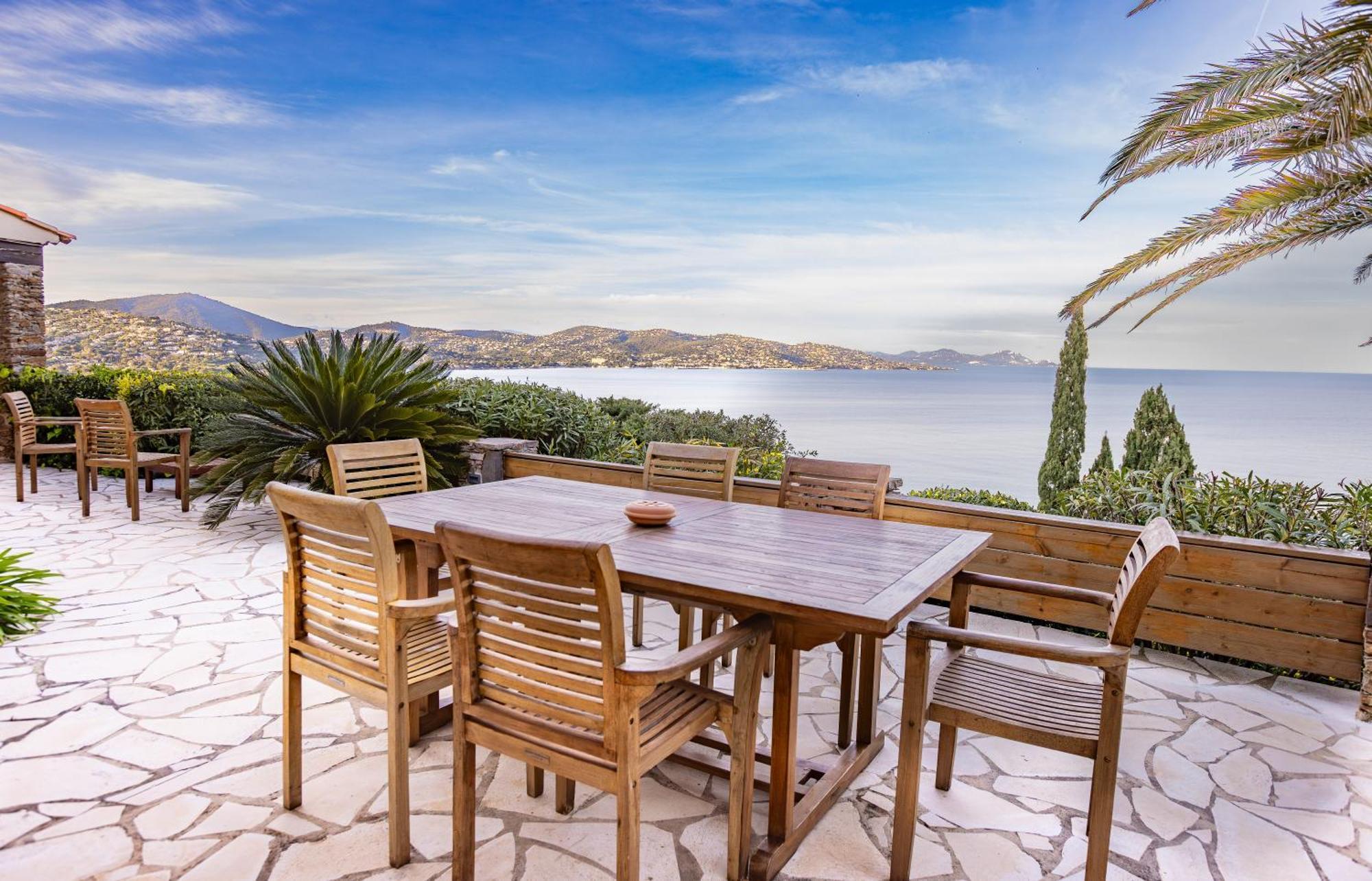 Superbe Villa, Incroyable Vue Mer, Piscine Chauffee, Climatisee Sainte-Maxime Exterior foto