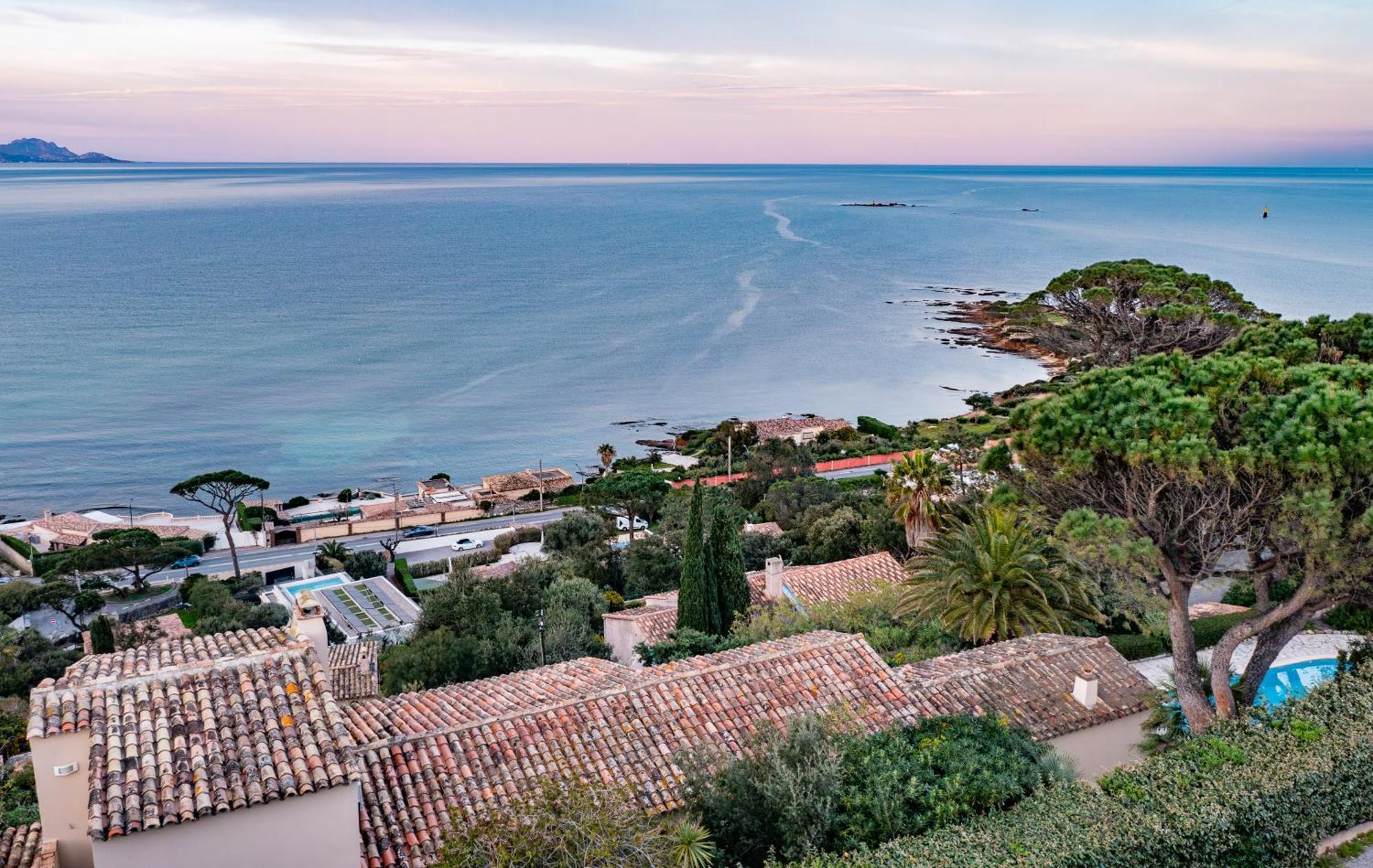 Superbe Villa, Incroyable Vue Mer, Piscine Chauffee, Climatisee Sainte-Maxime Exterior foto