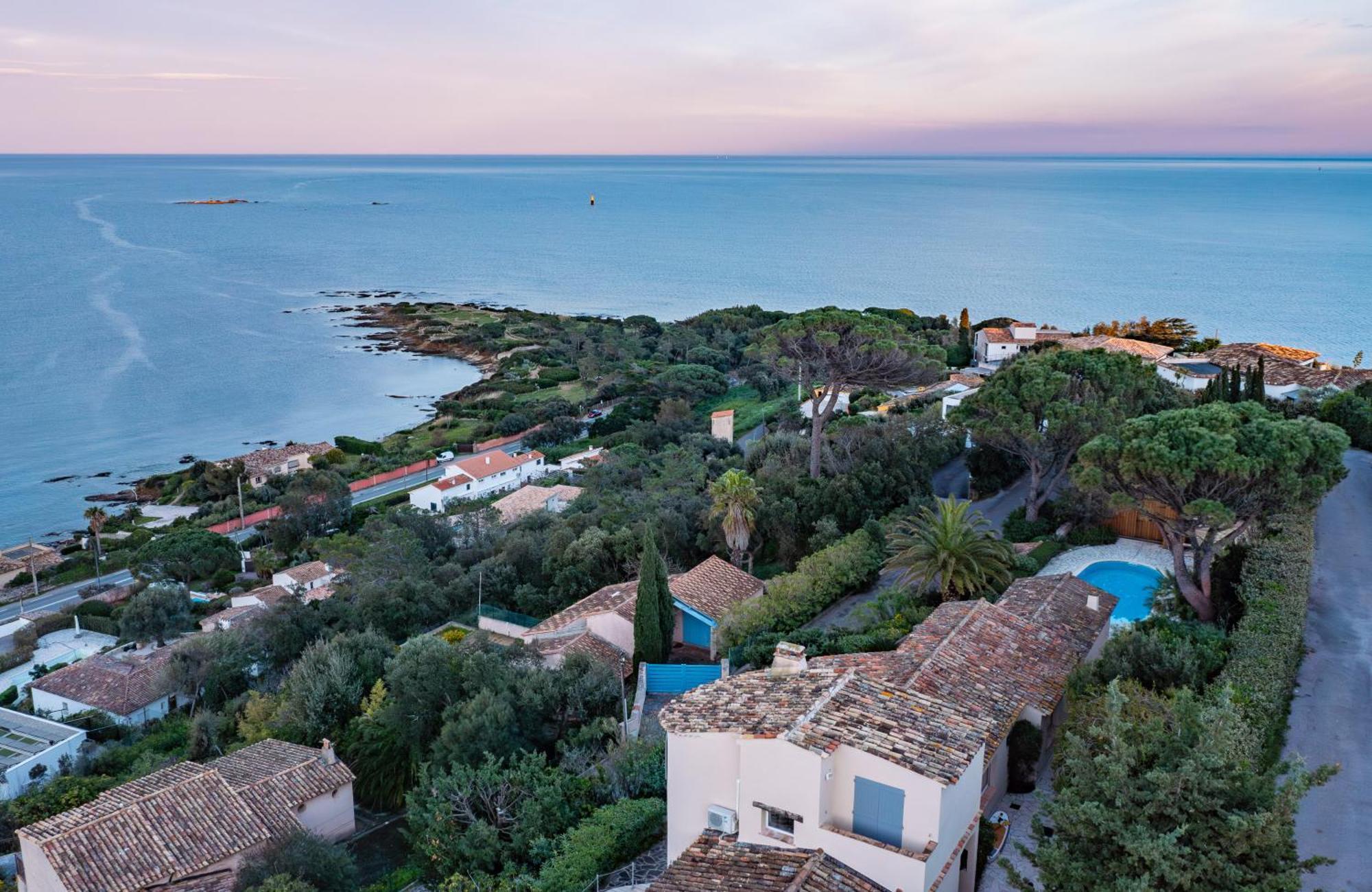 Superbe Villa, Incroyable Vue Mer, Piscine Chauffee, Climatisee Sainte-Maxime Exterior foto